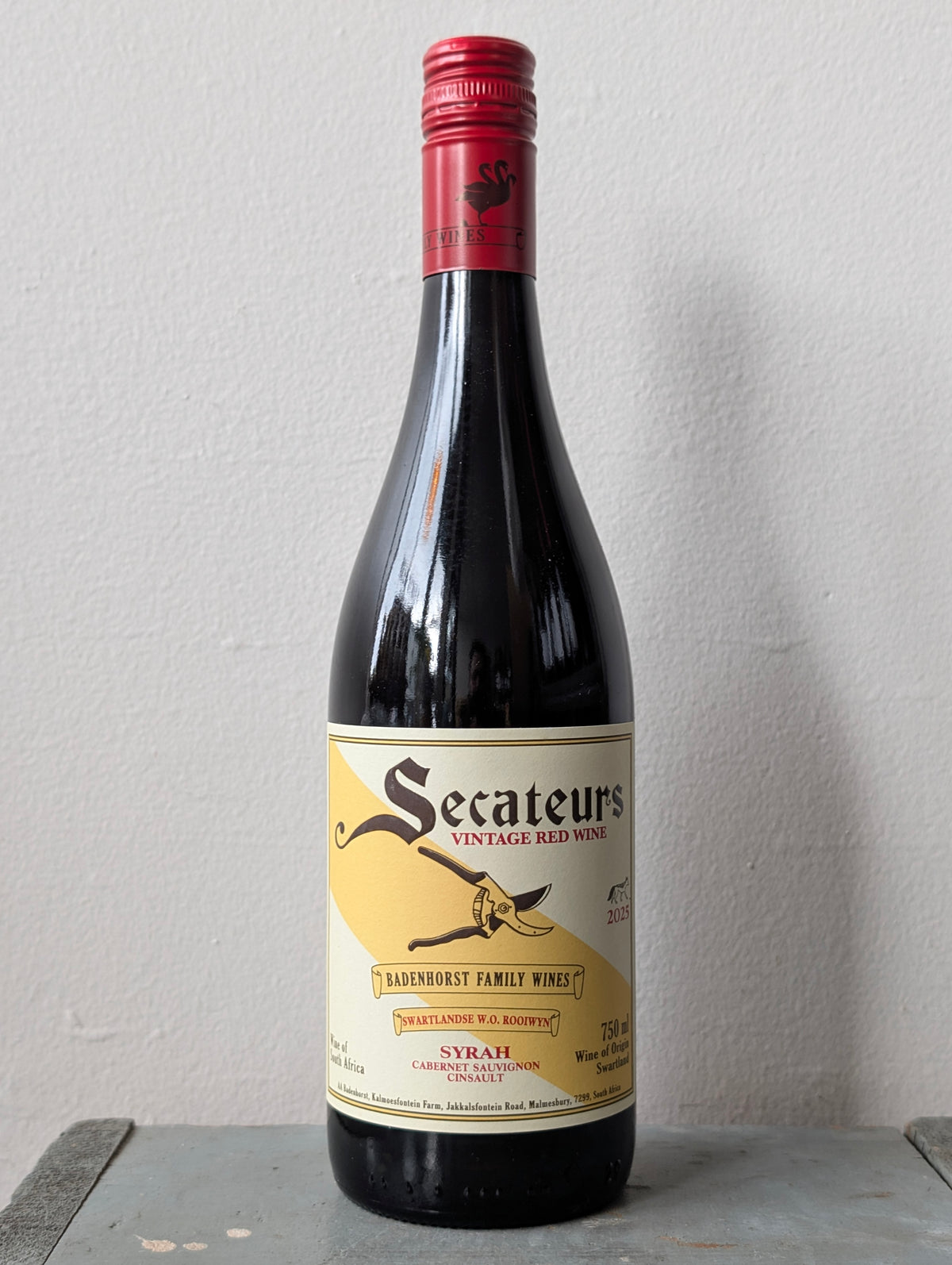 A.A. Badenhorst Secateurs, Red Blend (2025)