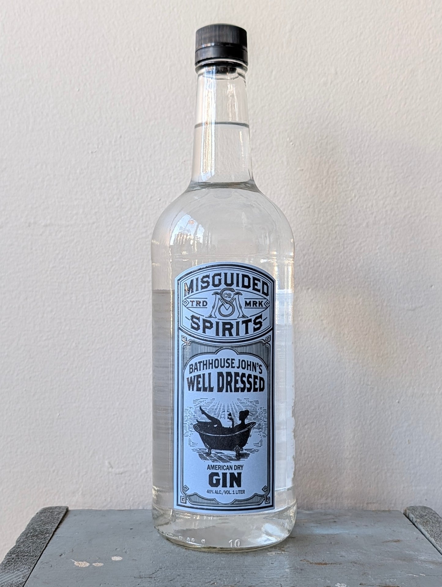 Bottle of Bathhouse John'sWell Dressed American Dry Gin from Misguided Spirits