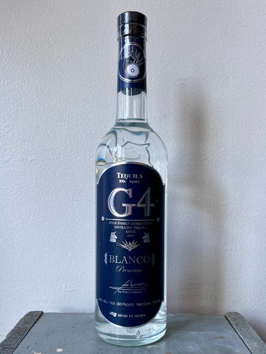 G4 Tequila, Premium Blanco Tequila 100% de Agave (NV)