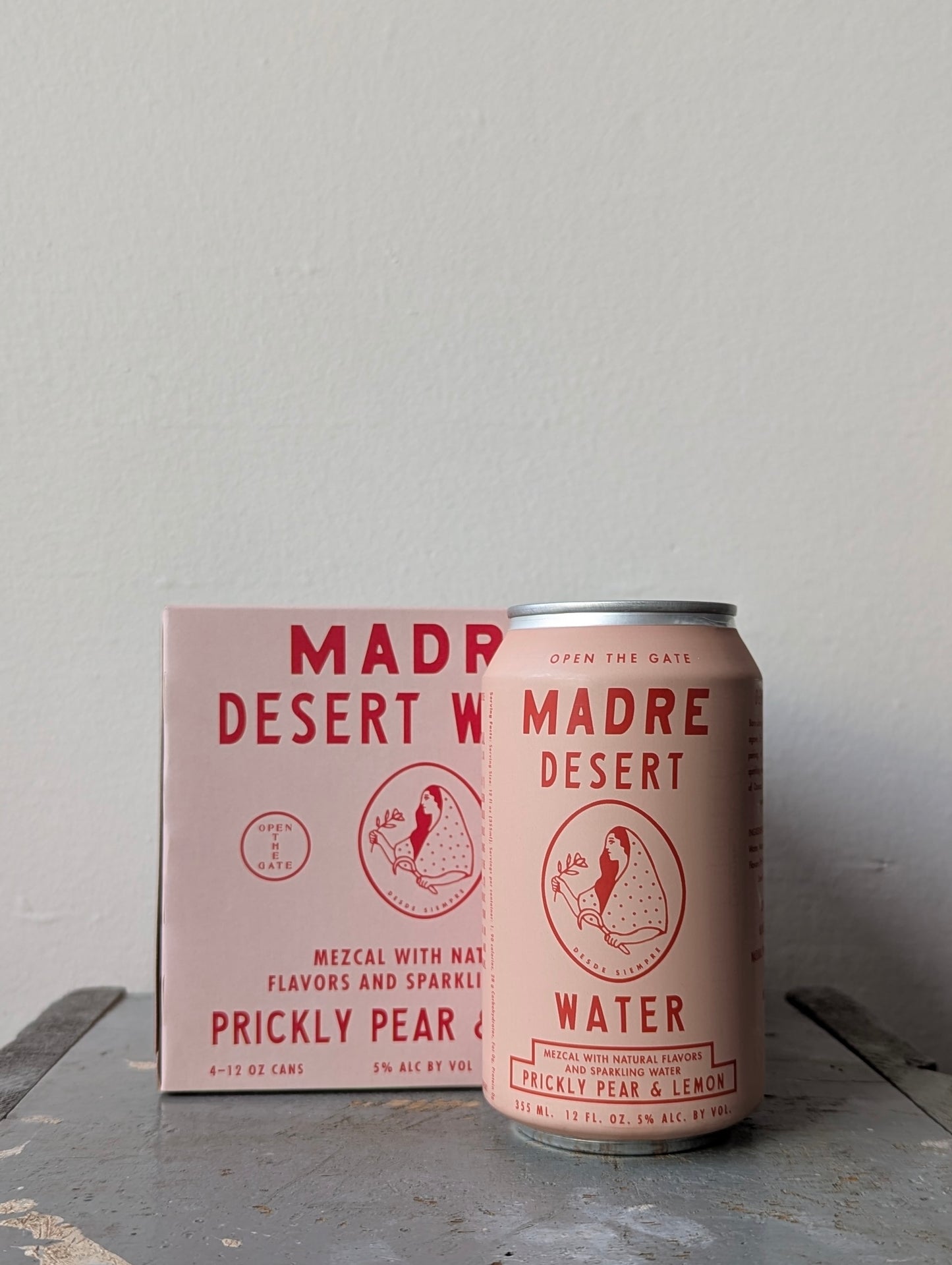 Madre Mezcal, Desert Water Prickly Pear & Lemon (NV) · 12 oz Can