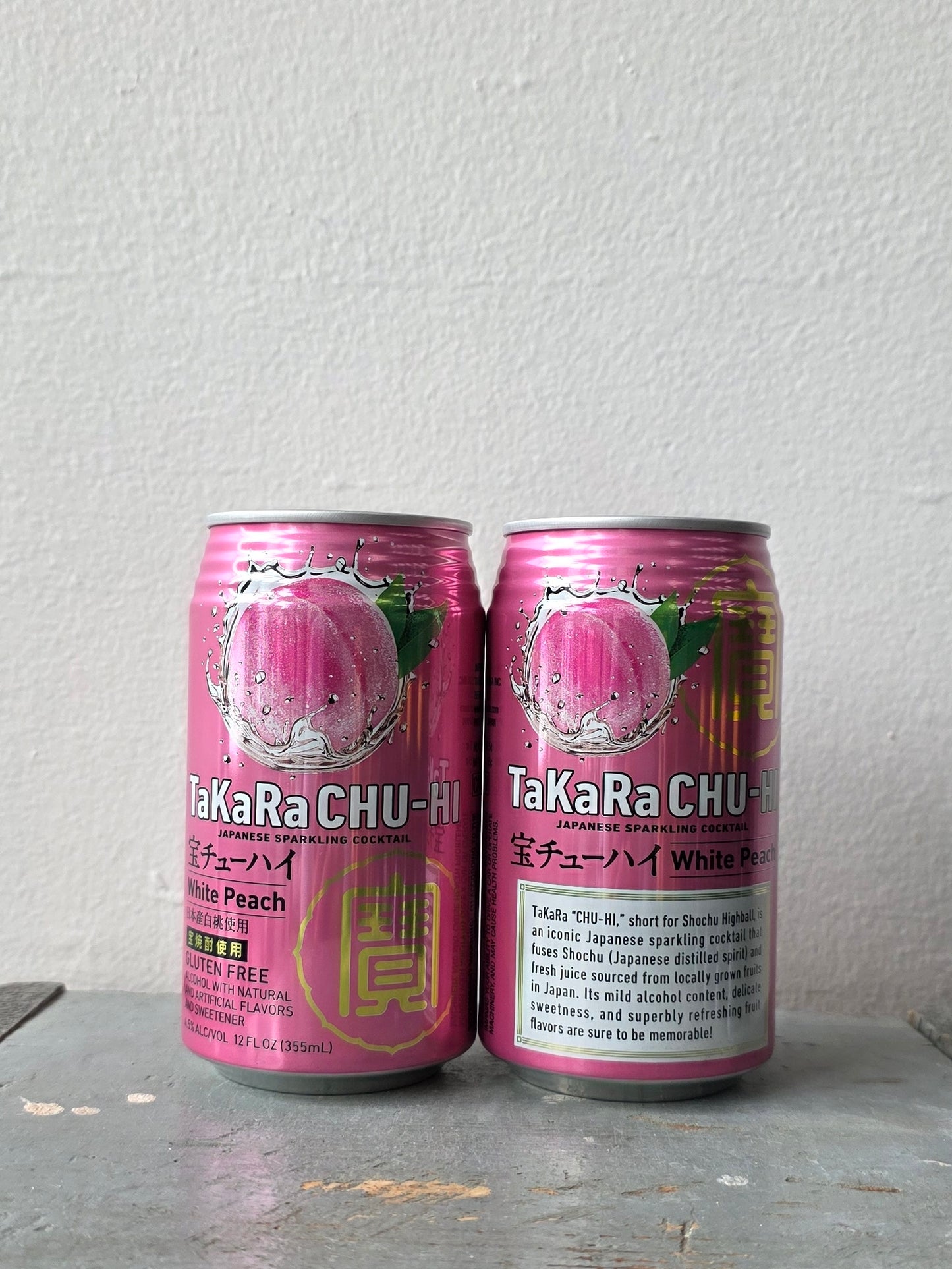 Takara Sake, Chu-Hi White Peach (NV) · 355 mL