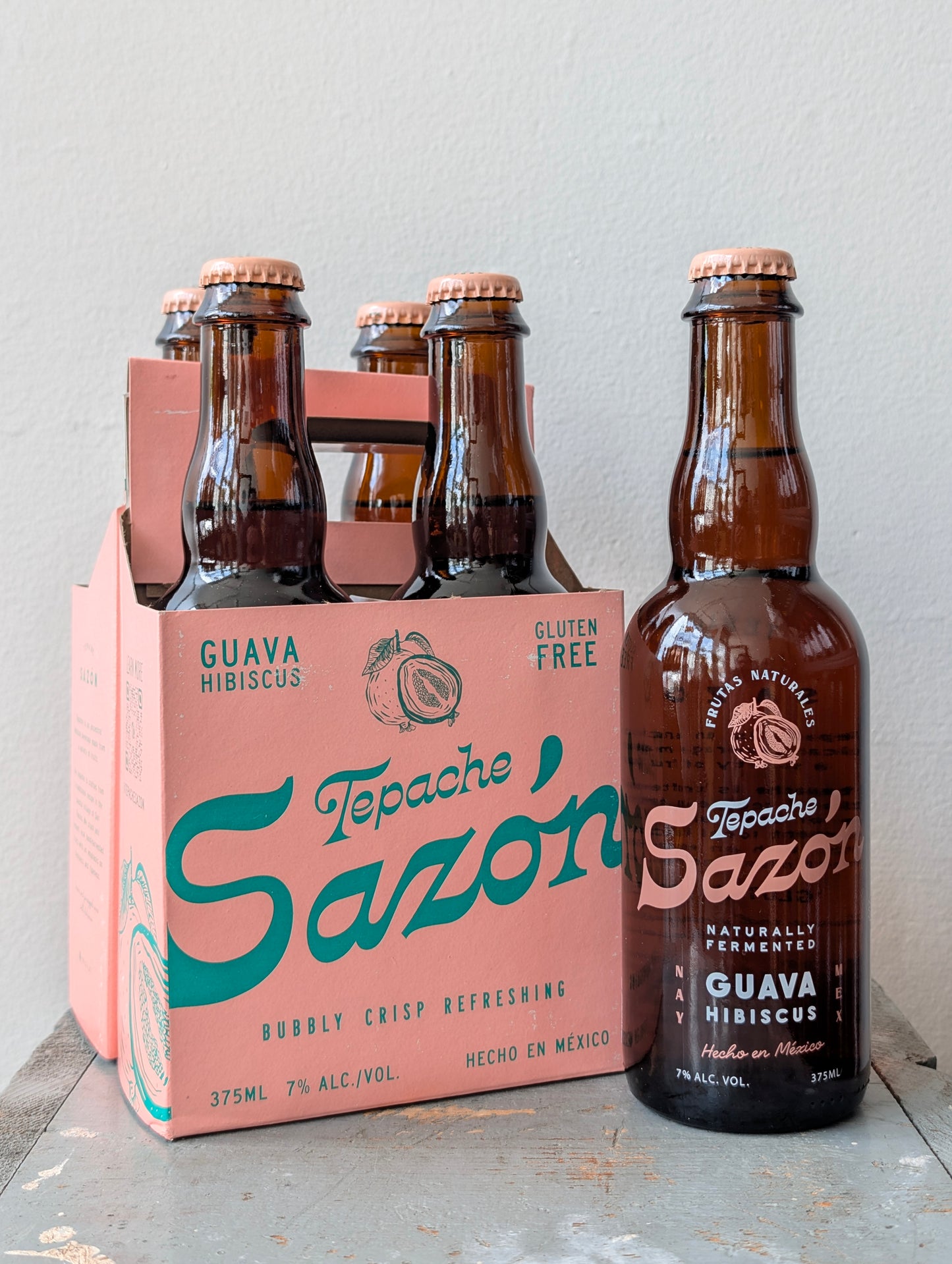 Tepache Sazón, Guayaba Y Jamaica (NV) · 375 mL