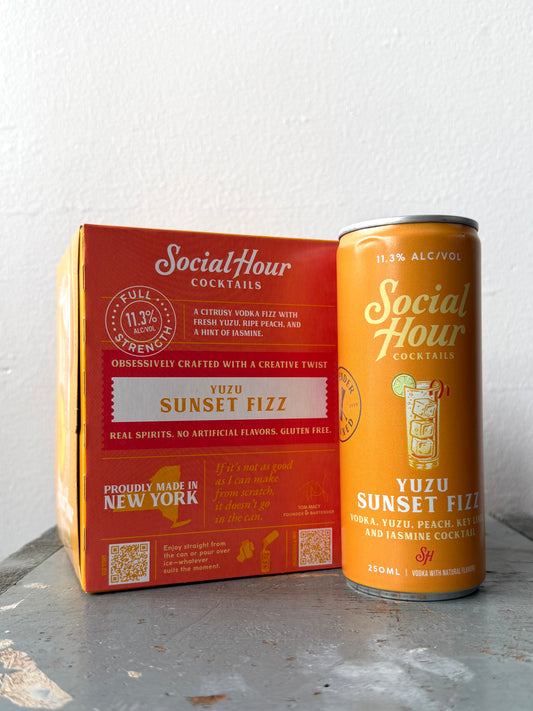 Social Hour Cocktails, Yuzu Sunset Fizz (NV)