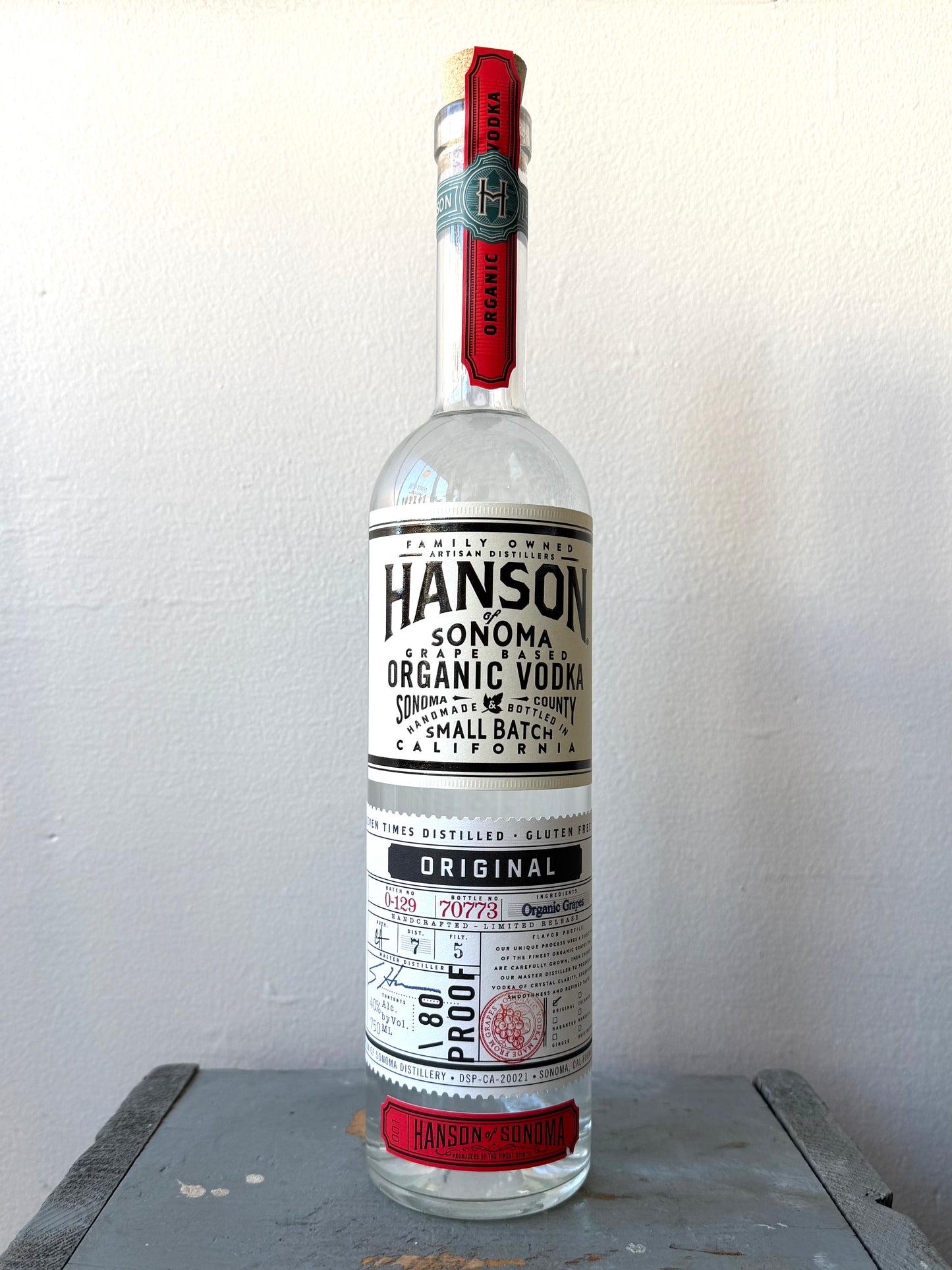 Hanson of Sonoma, Organic Vodka (NV)